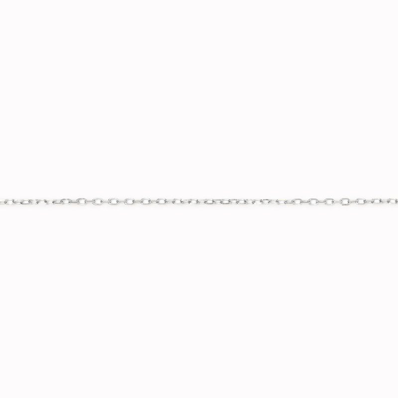 14k gold cable chain necklace 16 inches tyra 2 14k white gold