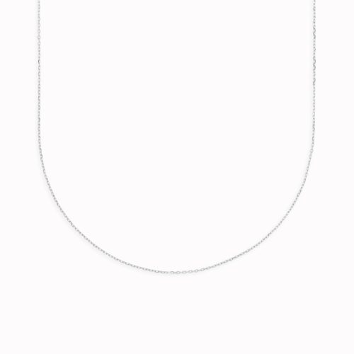 14k gold cable chain necklace 16 inches tyra 8 14k white gold