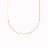 Singapore chain necklace in gold vermeil