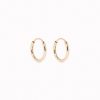 14k solid gold hoop earrings