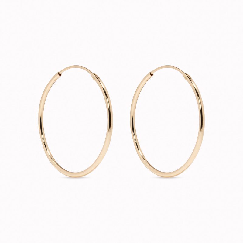 14K gold hoops