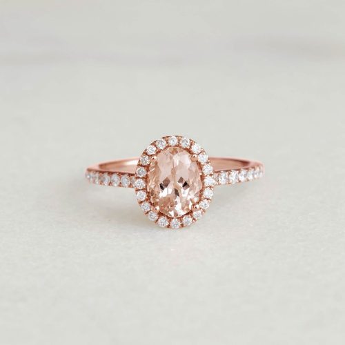 Taralynn 1 morganite halo ring 14k still 0029 edit final schnell RG edit 2 98fdafe4 03b5 4bf5 8815 bf31d9e24612