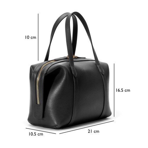 bowler bag small black dimensions