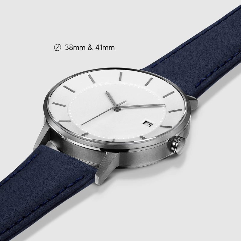 classic watch gunmetal navy angle 1