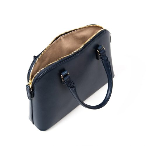 crossbody purse navy 4 top open