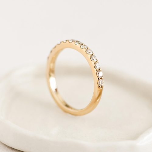 keira 17 isa karp half diamond eternity ring 14k yg lookbook 20