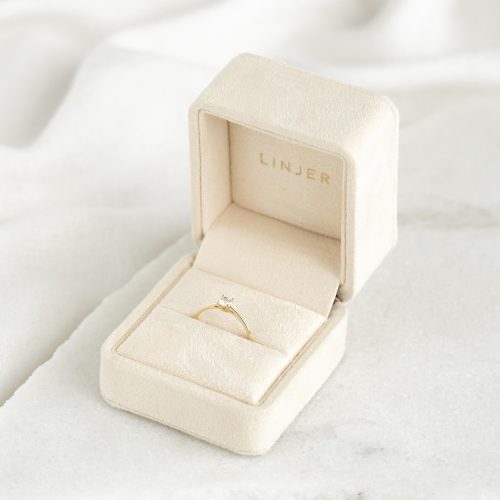 keira 26 velvet box ring solitaire diamond ring 14k yg lookbook 134 v2