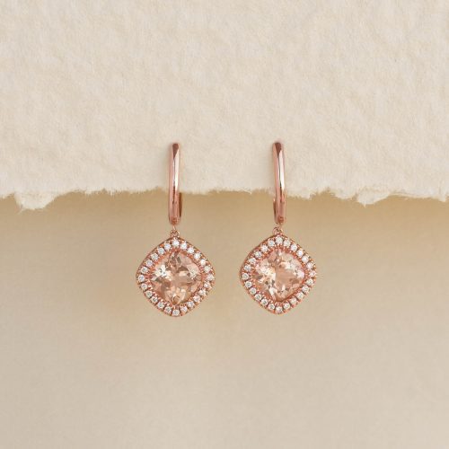 keira 32 diamond halo drop earrings mor 14k 93 rose gold cropped