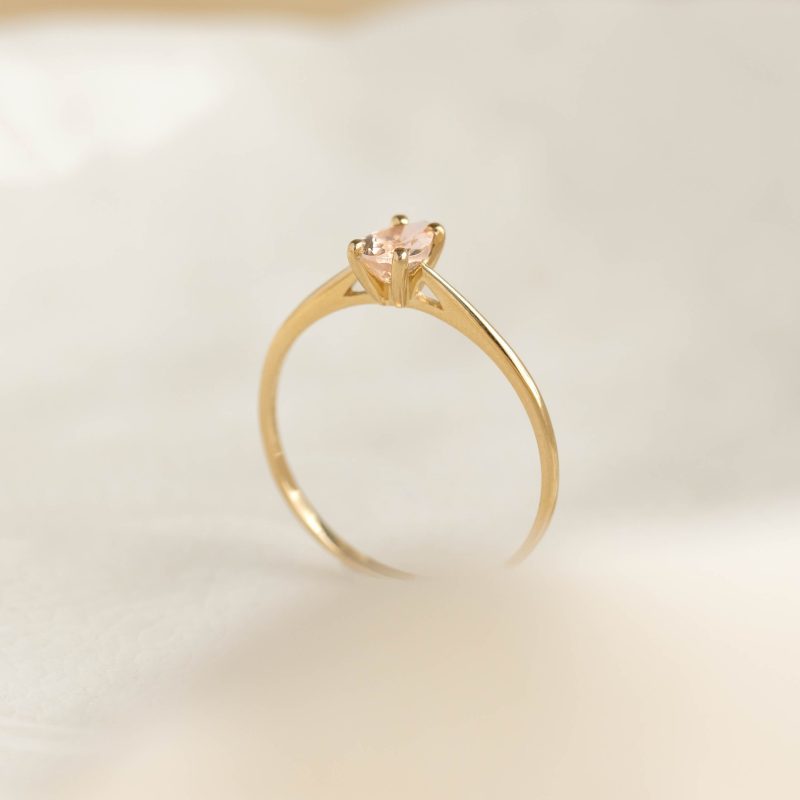 keira 35 martine pear shaped ring morganite 14k still 22 cropped