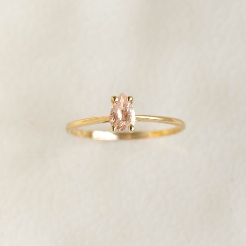 keira 35 martine pear shaped ring morganite 14k still 23 cropped