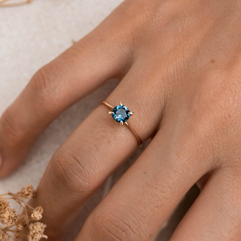 lilly ring luxe london blue topaz styled 3