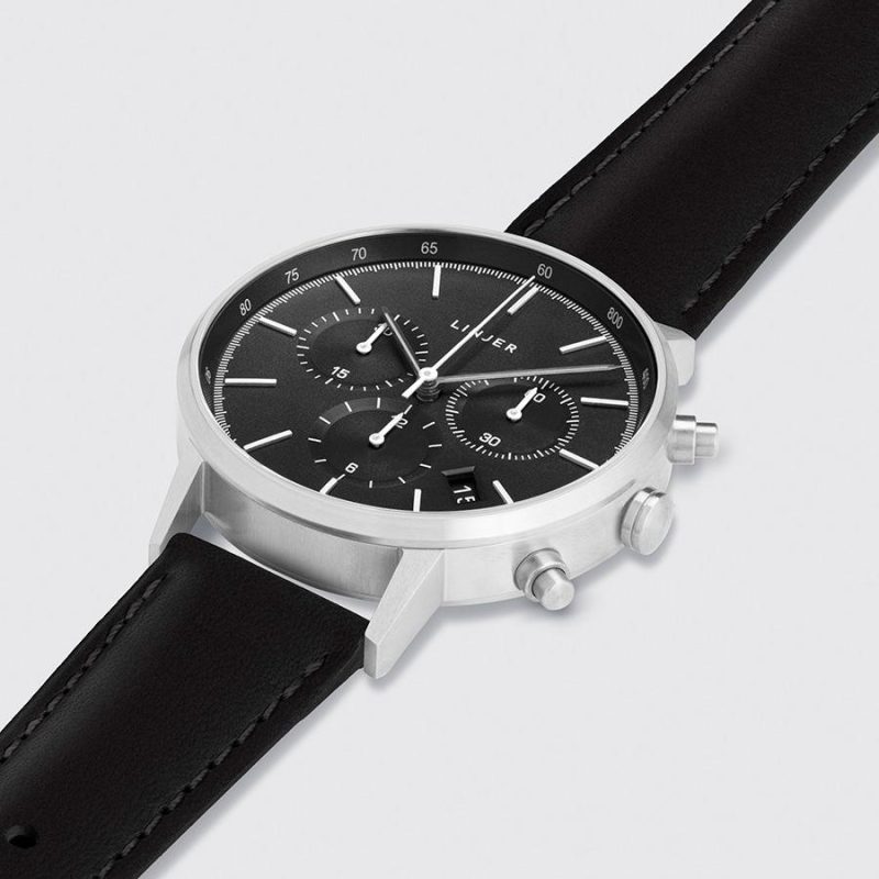 linjer chronograph grey dial silver black 2 angle b8df80e9 34e5 4350 bd72 94ffb779649b