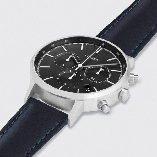 linjer chronograph grey dial silver navy 2 angle 733cca38 2ff8 43ae afc9 1a494d077d60