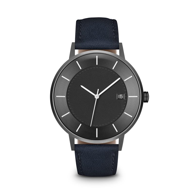 linjer classic grey dial gunmetal navy 1 front