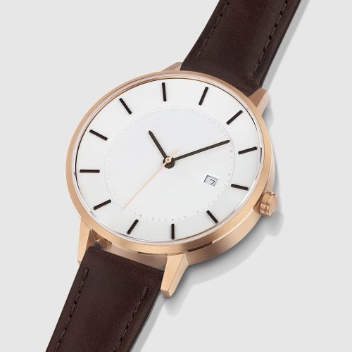 linjer classic watch 34 rose gold mocha 2 angle