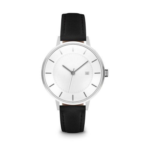 linjer classic watch 34 silver black 1 front