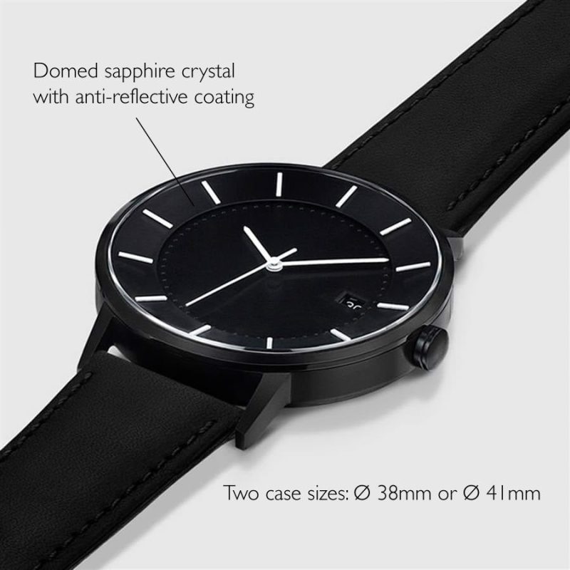 linjer classic watch 38 black black 2 angle dimensions