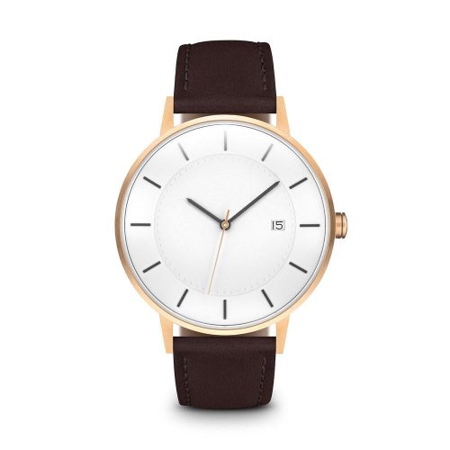 linjer classic watch 38 rose gold mocha 1 front