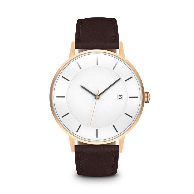 linjer classic watch 38 rose gold mocha 1 front