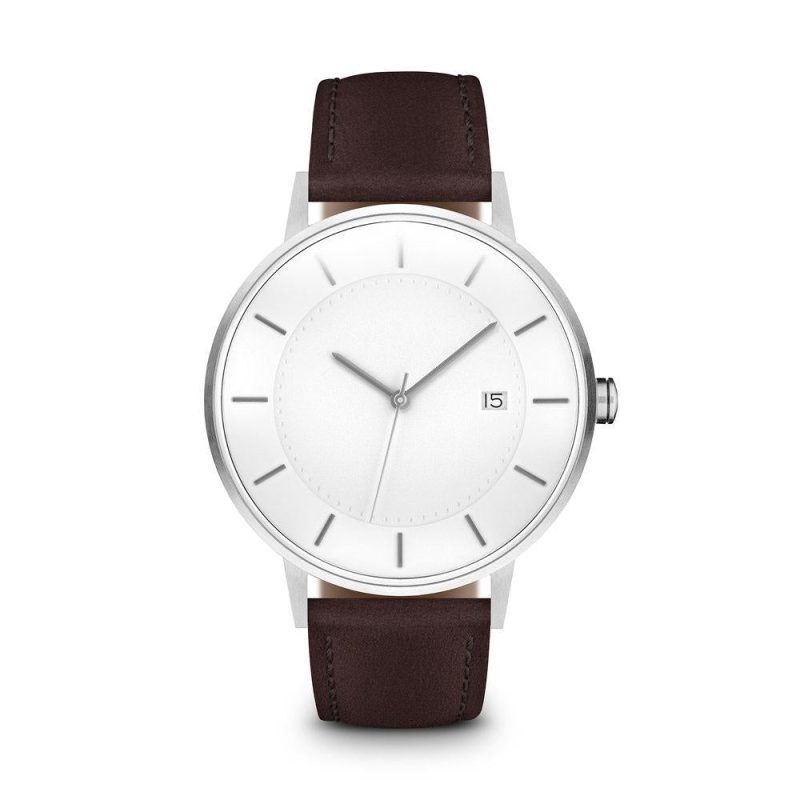 linjer classic watch 38 silver mocha 1 front