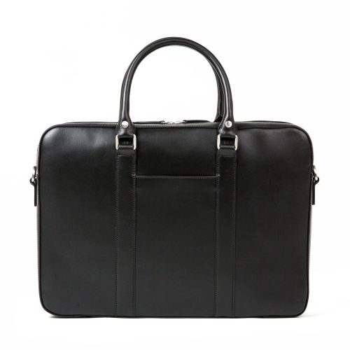 linjer soft briefcase black 2 front