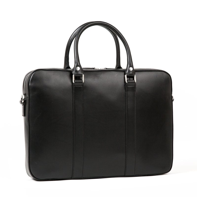 linjer soft briefcase black 3 angle