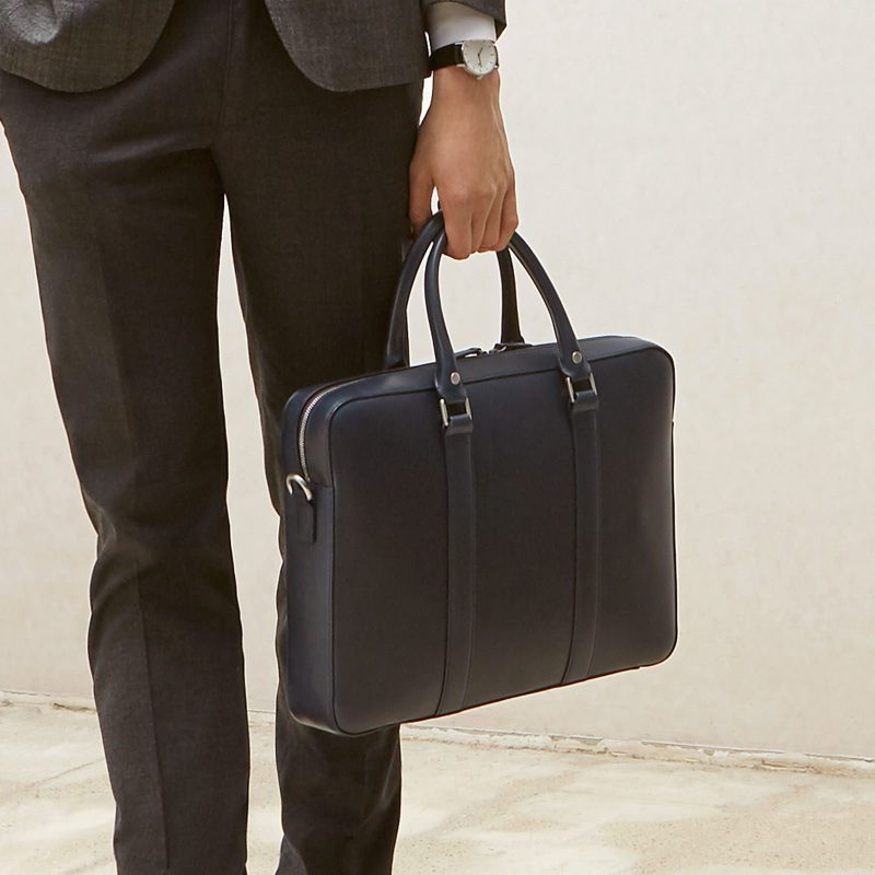 linjer soft briefcase black 7 front