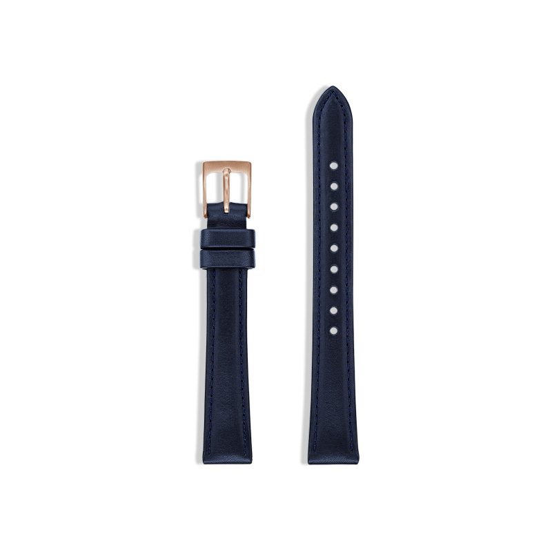 linjer watch strap classic 34 rose gold navy