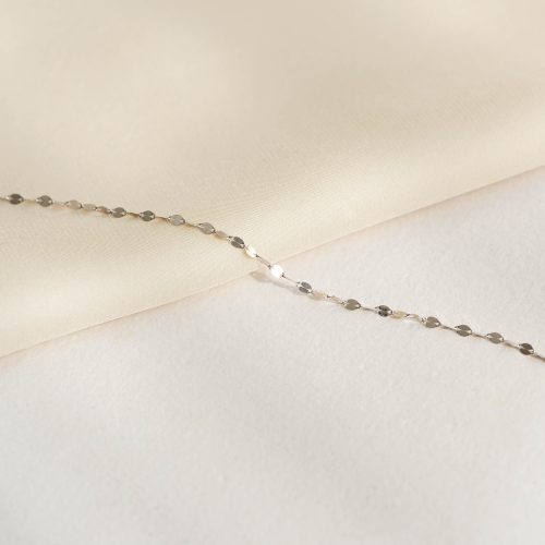 petal chain bracelet white gold florence 5