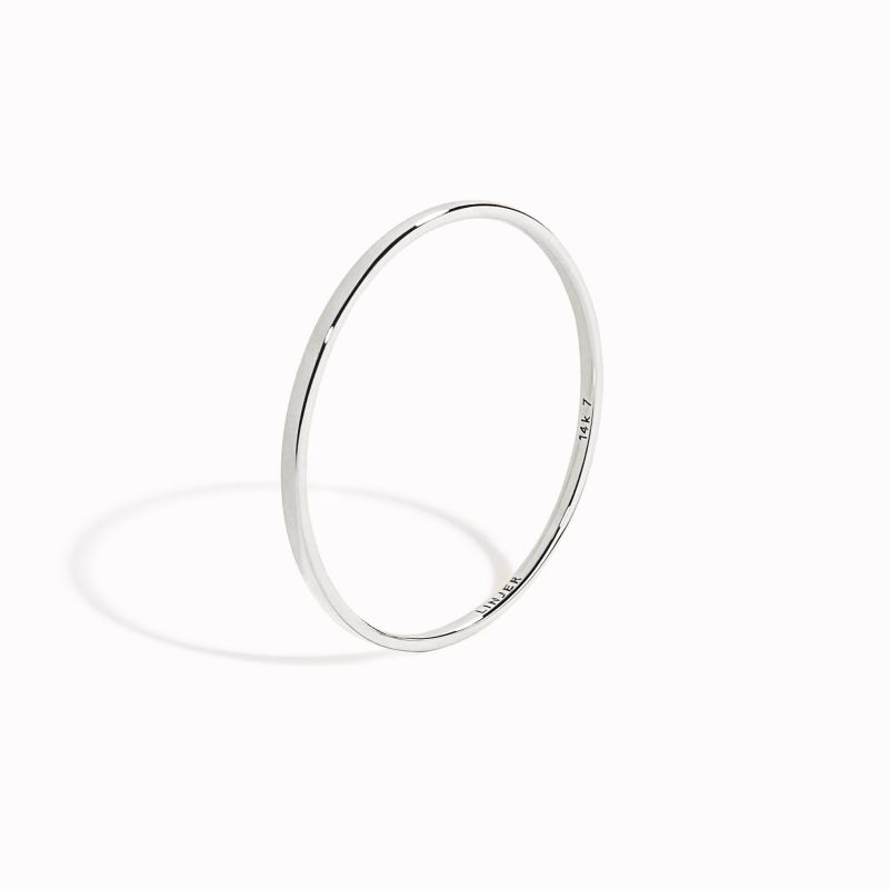 thin white gold ring elin 1